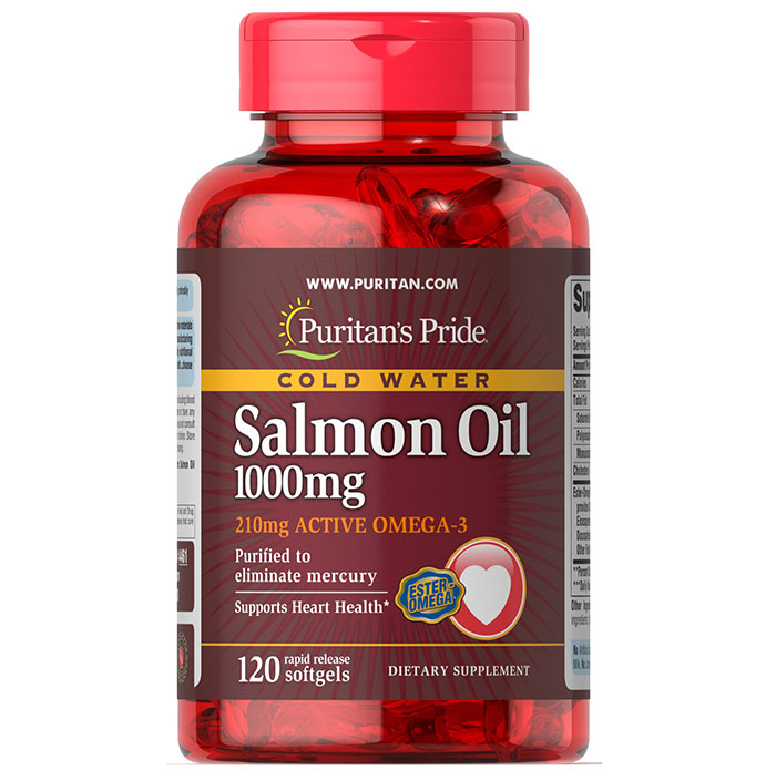 Puritan Pride   - Omega 3 Salmon Oil 1000 Mg (210 mg Active Omega-3)