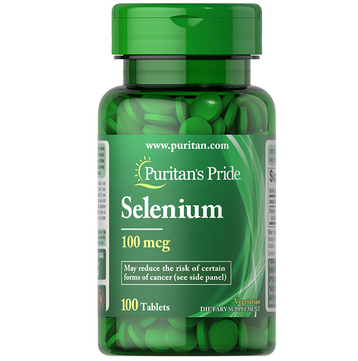 Puritan Pride   - Selenium 100 Mcg - 100 Tablets