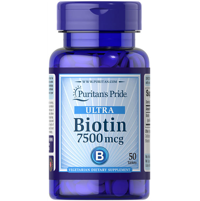 Puritan Pride   - Biotin 7500 mcg - 50 Tablet