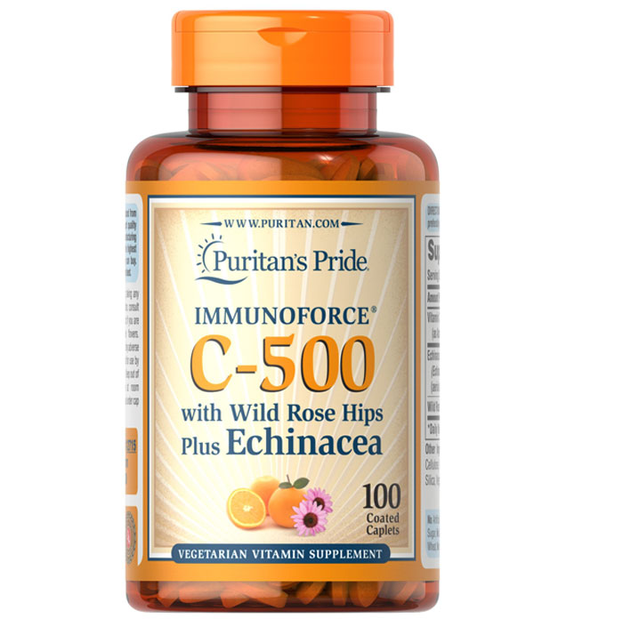 Puritan Pride   - Vitamin C-500 with Rose Hips plus Echinacea