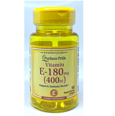 Vitamin E- 180 Mg - 50 Softgels