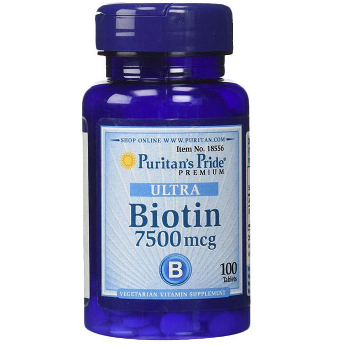 Puritan's Pride   - Puritans Pride Biotin 7500 mcg - 100 Tablet 