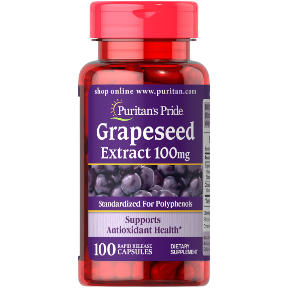 Puritan's Pride   - Grapeseed Extract 100 mg 100 Capsules
