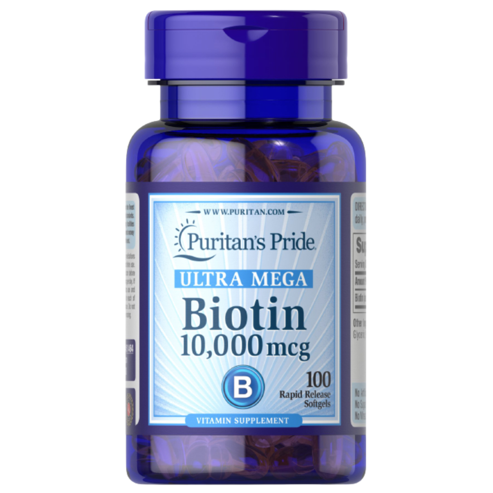Puritan Pride   - Biotin 10.000 Mcg 100 Softgel