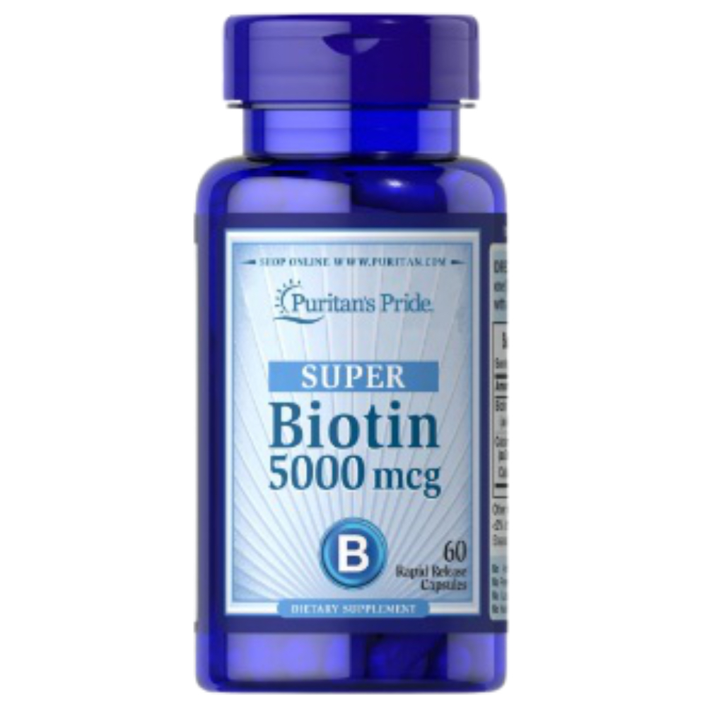 Puritan Pride   - Super Biotin 5000 Mcg 60 Capsules