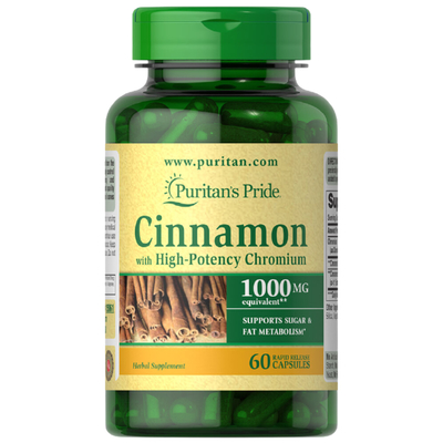 Cinnamon Complex with High Potency Chromium 1000 Mg