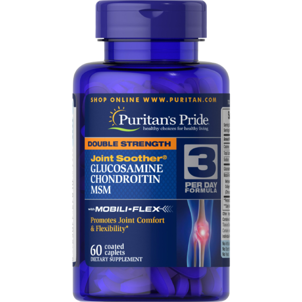 Puritan Pride   - Double Glucosamine, Chondroitin & MSM 60 Caplets