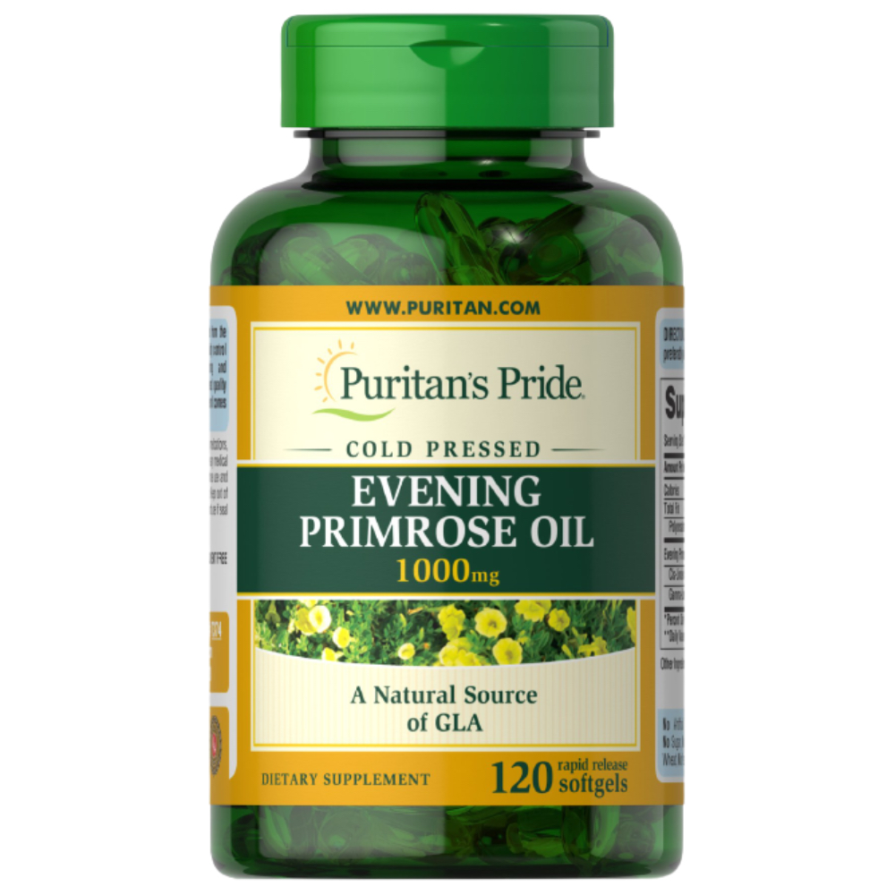 Puritan Pride   - Evening Primrose Oil 1000Mg 120 Softgel